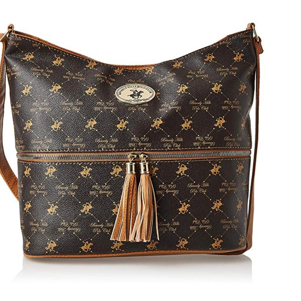 Brown Beverly Hills Polo Club Hobo Bag